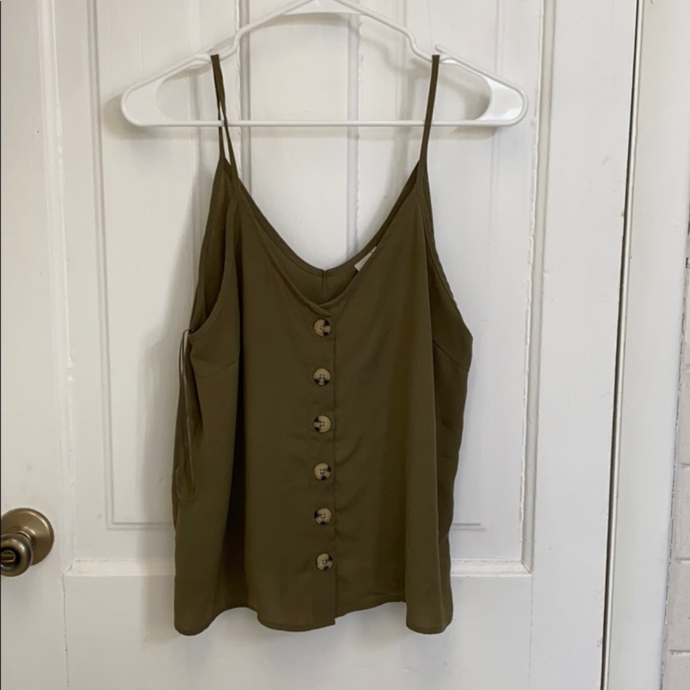 Green tank top